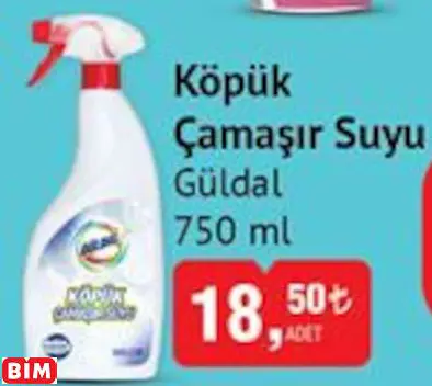GÜLDAL KÖPÜK ÇAMAŞIR SUYU GÜLDAL KÖPÜK ÇAMAŞIR SUYU